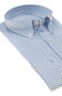 Paul & Shark Riviera Cotton Fantasy Shirt Overhemd Wit - Licht Blauw