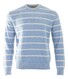 Paul & Shark Riviera Urukai Linen-Cotton Blend Crewneck Trui Blue Bonnet
