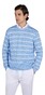 Paul & Shark Riviera Urukai Linen-Cotton Blend Crewneck Trui Blue Bonnet
