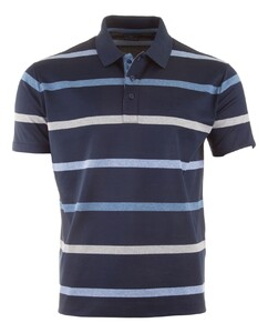 Paul & Shark Shark badge Jaspé Cotton Piqué Polo Blauw