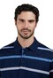 Paul & Shark Shark badge Jaspé Cotton Piqué Polo Blauw