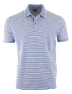 Paul & Shark Shark Badge Jaspe Cotton Pique Polo Shirt Forever Blue