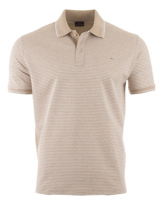 Paul & Shark Shark Badge Jaspe Cotton Pique Polo Shirt Humis