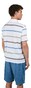 Paul & Shark Shark badge Jaspé Cotton Piqué Polo Wit
