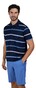 Paul & Shark Shark badge Jaspé Cotton Piqué Poloshirt Blue