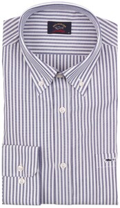 Paul & Shark Shark Basic Oxford Stripe Overhemd Navy