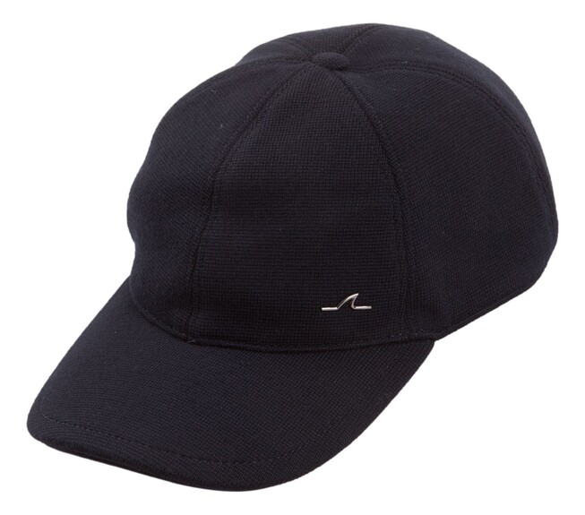 Paul & Shark Shark Fin Knit Baseball Cap Donker Blauw