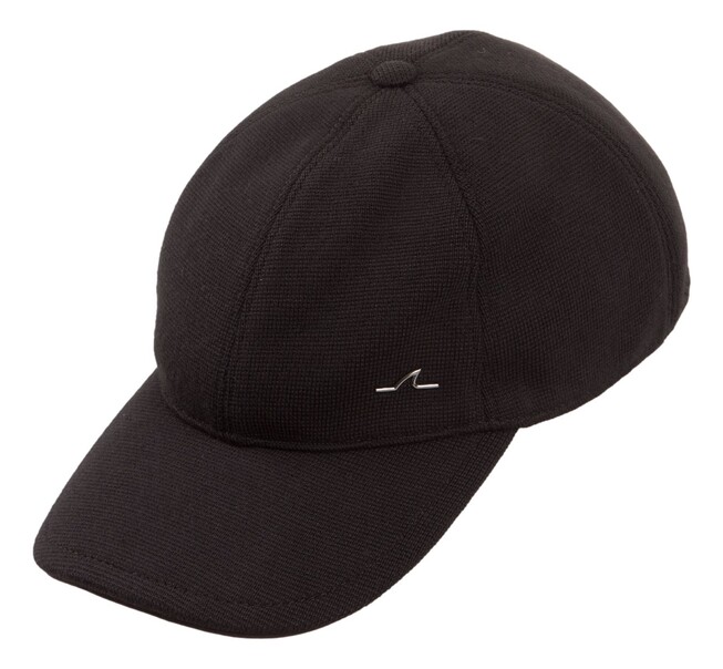 Paul & Shark Shark Fin Knit Baseball Cap Zwart