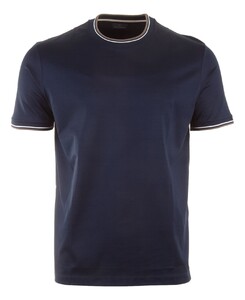 Paul & Shark Shark Tag Double Mercerised Jersey Cotton T-Shirt Blue