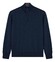 Paul & Shark Shark Tag Merino Extrafine Half Zip Trui Donker Blauw