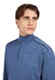 Paul & Shark Shark Tag Merino Extrafine Half Zip Trui Vintage Indigo