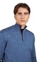 Paul & Shark Shark Tag Merino Extrafine Half Zip Trui Vintage Indigo