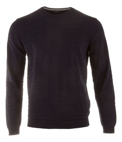 Paul & Shark Shark Tag Monogram Fresco Cotton Crewneck Pullover Blue