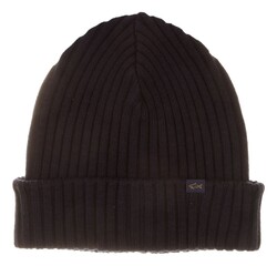 Paul & Shark Shark Tag Soft Cool Touch Wool Beanie Cap / Beanie Dark Evening Blue