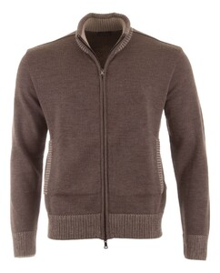Paul & Shark Shark Tag Soft Cool Touch Wool Full Zip Cardigan Falcon