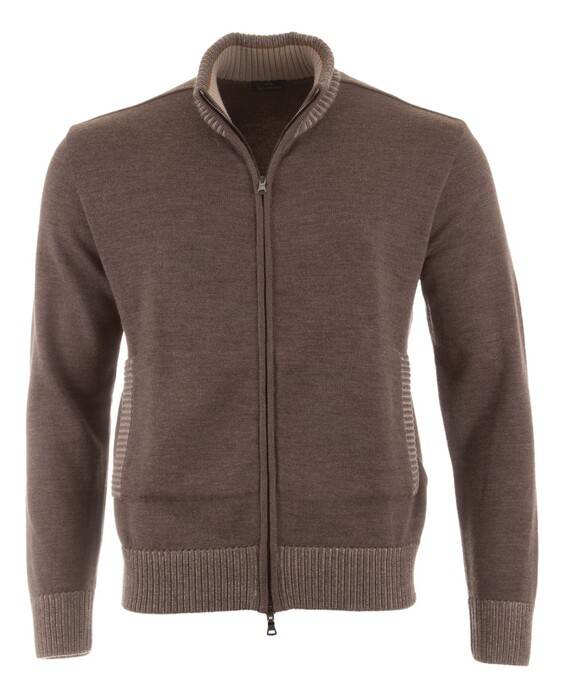 Paul & Shark Shark Tag Soft Cool Touch Wool Full Zip Vest Falcon