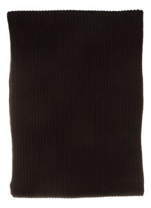 Paul & Shark Shark Tag Soft Cool Touch Wool Scarf Sjaal Zwart