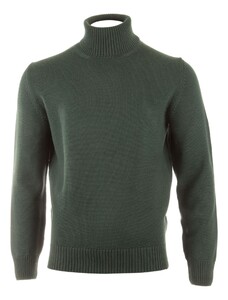 Paul & Shark Shark Tag Soft Cool Touch Wool Turtleneck Pullover Garden Green