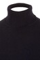 Paul & Shark Shark Tag Soft Cool Touch Wool Turtleneck Trui Donker Blauw