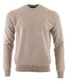 Paul & Shark Shark Tag Summer Wool Crewneck Trui Licht Zand
