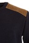 Paul & Shark Shark Tag Velvet Soft Cool Touch Wool Crewneck Trui Donker Blauw