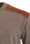 Paul & Shark Shark Tag Velvet Soft Cool Touch Wool Crewneck Trui Driftwood