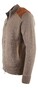Paul & Shark Shark Tag Velvet Soft Cool Touch Wool Full Zip Vest Driftwood