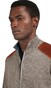 Paul & Shark Shark Tag Velvet Soft Cool Touch Wool Full Zip Vest Driftwood
