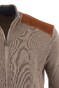 Paul & Shark Shark Tag Velvet Soft Cool Touch Wool Full Zip Vest Driftwood