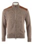 Paul & Shark Shark Tag Velvet Soft Cool Touch Wool Full Zip Vest Driftwood