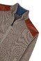 Paul & Shark Shark Tag Velvet Soft Cool Touch Wool Full Zip Vest Driftwood