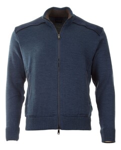 Paul & Shark Shark Tag Velvet Soft Cool Touch Wool Full Zip Vest Vintage Indigo