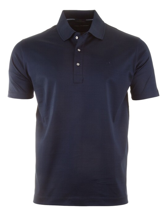 Paul & Shark Silver Collection Double Mercerised Cotton Jersey Polo Donker Blauw
