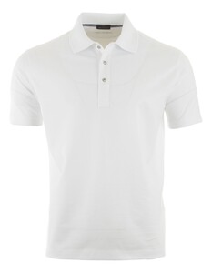 Paul & Shark Silver Collection Double Mercerised Cotton Jersey Poloshirt White