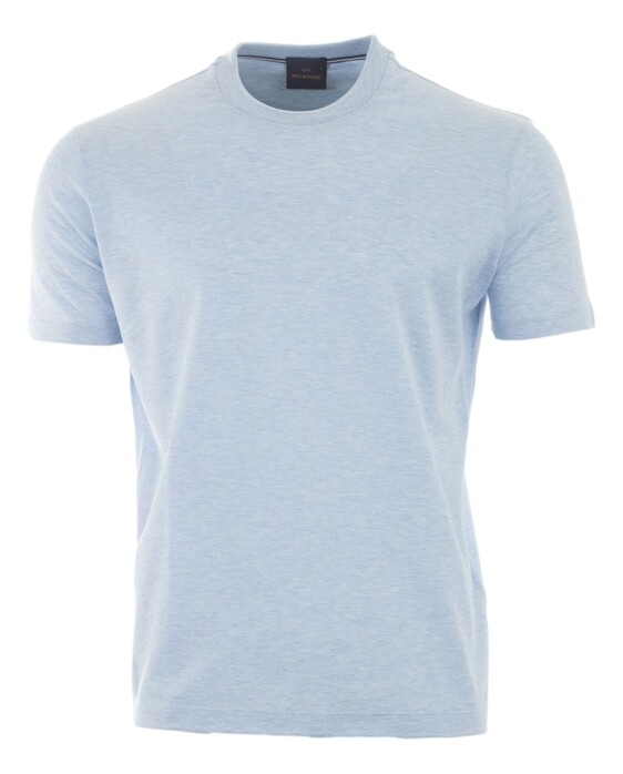 Paul & Shark Silver Collection Fine Piqué Cotton T-Shirt Hemelsblauw