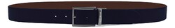 Paul & Shark Smooth Grained Leather Reversible Belt Riem Donker Blauw