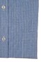 Paul & Shark Soffio Poplin Cotton Check Overhemd Midden Blauw
