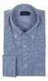 Paul & Shark Soffio Poplin Cotton Check Overhemd Midden Blauw