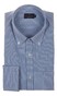 Paul & Shark Soffio Poplin Cotton Check Overhemd Midden Blauw