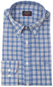 Paul & Shark Soft Flannel Check Shirt Blue