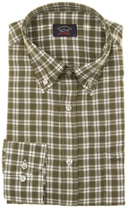 Paul & Shark Soft Flannel Check Shirt Green