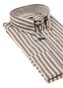 Paul & Shark Soft Touch Cotton Poplin Stripe Shirt Overhemd Wit-Beige