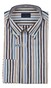 Paul & Shark Soft Touch Cotton Poplin Stripe Shirt Overhemd Wit-Blauw-Bruin