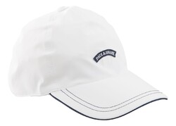 Paul & Shark Stitched Shark Badge Cap White