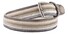 Paul & Shark Suede Trimmed Striped Elastic Belt Brown