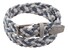 Paul & Shark Suede Trimmed Woven Elastic Belt Riem Licht Blauw - Grijs