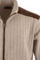 Paul & Shark Suede Wool Cashmere Full Zip Vest Beige