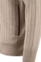 Paul & Shark Suede Wool Cashmere Full Zip Vest Beige