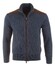 Paul & Shark Suede Wool Cashmere Full Zip Vest Mood Indigo
