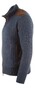 Paul & Shark Suede Wool Cashmere Full Zip Vest Mood Indigo